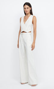 LOU PINSTRIPE PANT - IVORY PINSTRIPE
