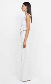 LOU PINSTRIPE PANT - IVORY PINSTRIPE