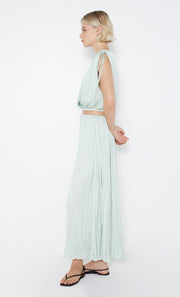 Louann Cropped Pleated Top in Mint by Bec + Bridge