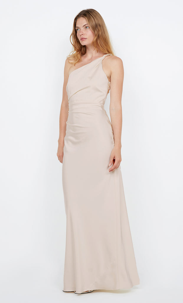 LUNETTA ASYM DRESS - SAND