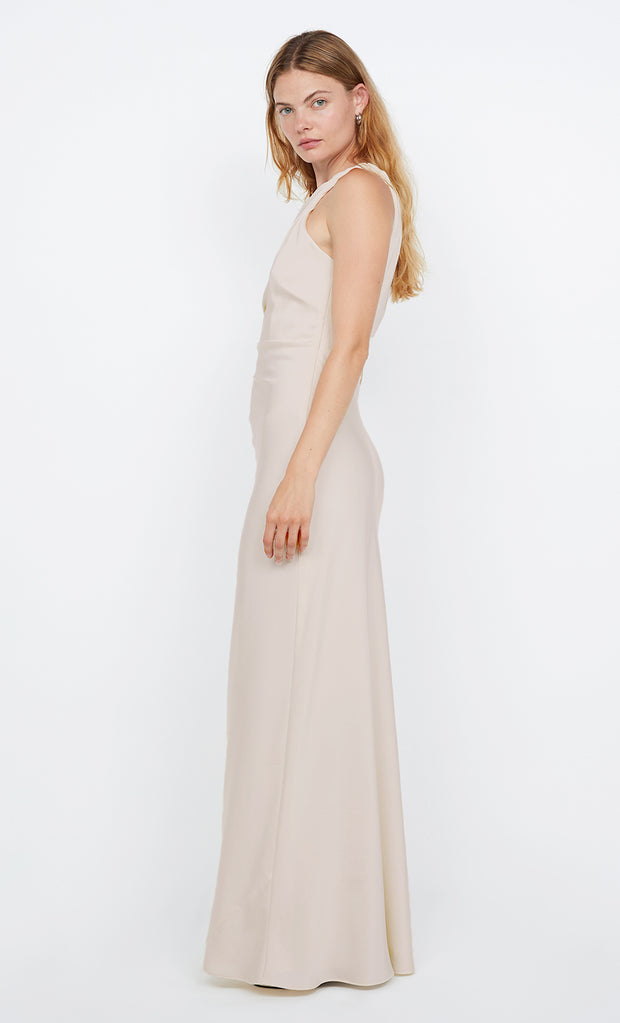 LUNETTA ASYM DRESS - SAND