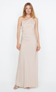 LUNETTA ASYM DRESS - SAND