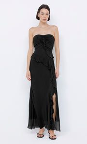 Maresca Strapless Maxi Dress in Black by Bec + Bridge