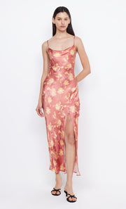 MARGOT SPLIT MIDI DRESS - LUMEN FLORAL