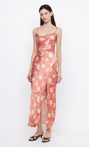 MARGOT SPLIT MIDI DRESS - LUMEN FLORAL