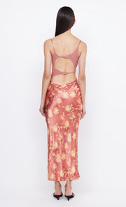MARGOT SPLIT MIDI DRESS - LUMEN FLORAL