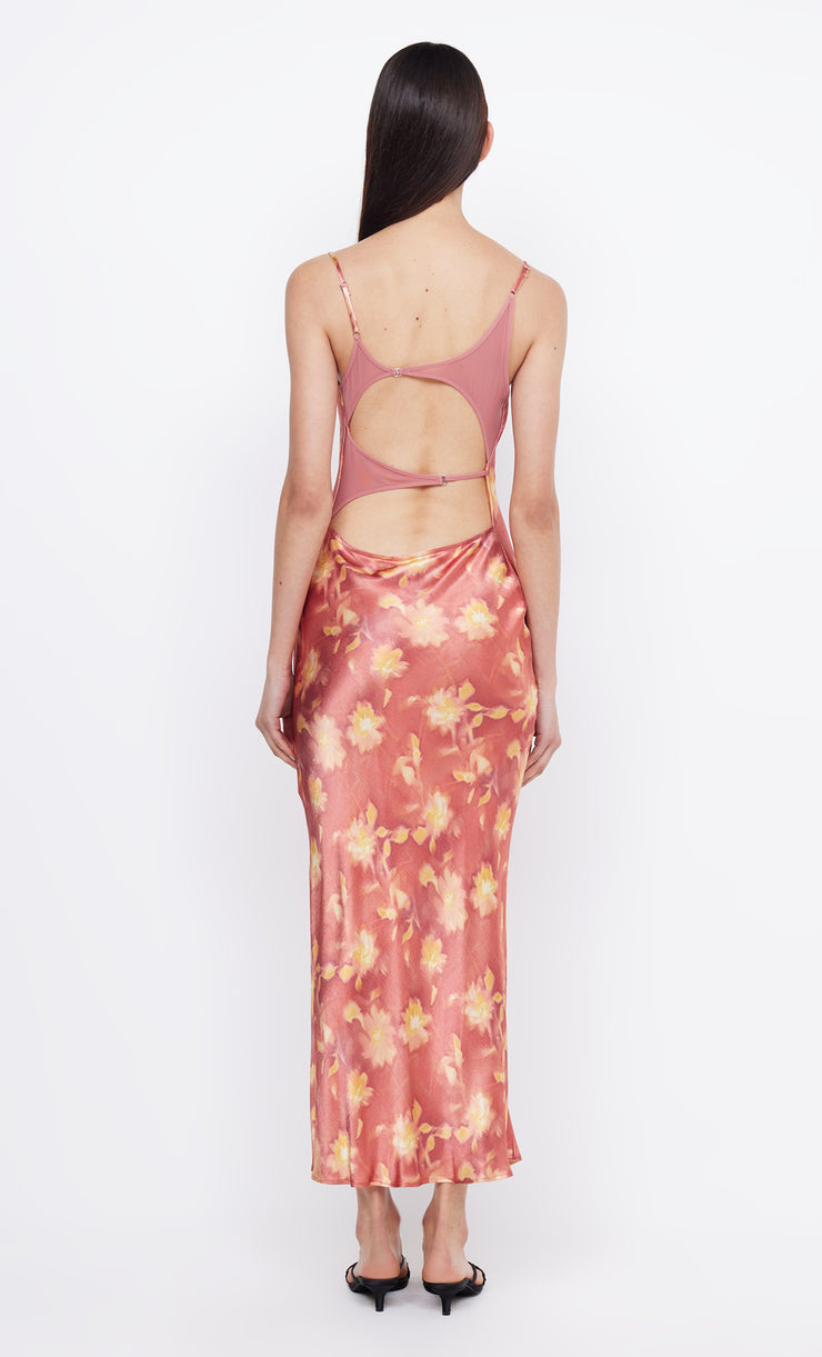 MARGOT SPLIT MIDI DRESS - LUMEN FLORAL