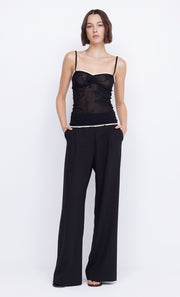 Black Marissa Straight Leg Pant by Bec + Bridge