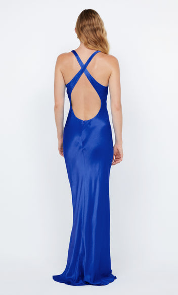 MAXINA CROSSOVER DRESS - ARCTIC BLUE