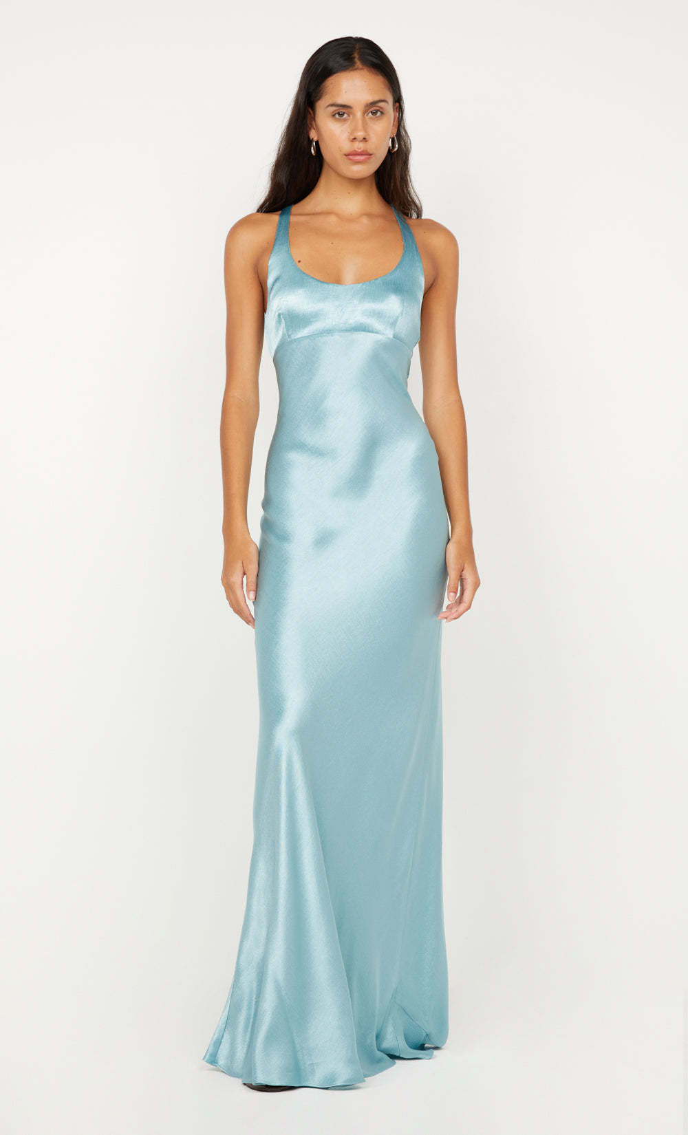 Maxina Crossover Dress in Sea Spray