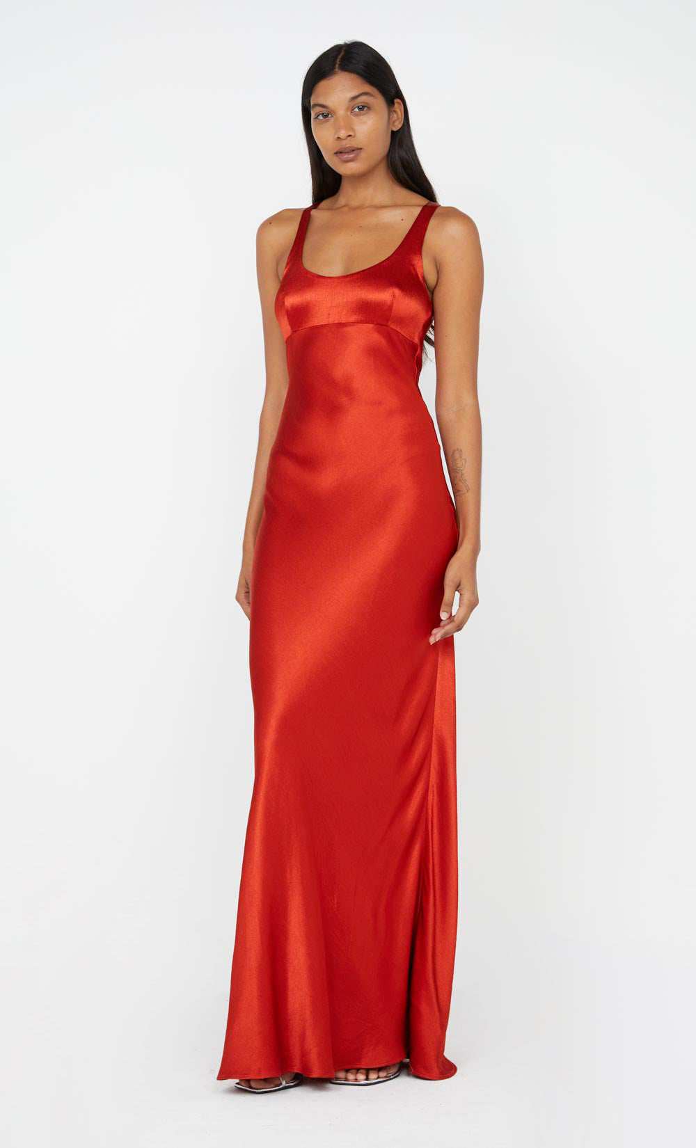Maxina Crossover Maxi Dress in Crimson by Bec + Bridge
