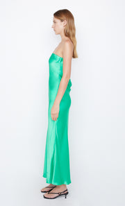 Moon Dance Strapless Formal Maxi Dress in Emerald Green by Bec + Bridge