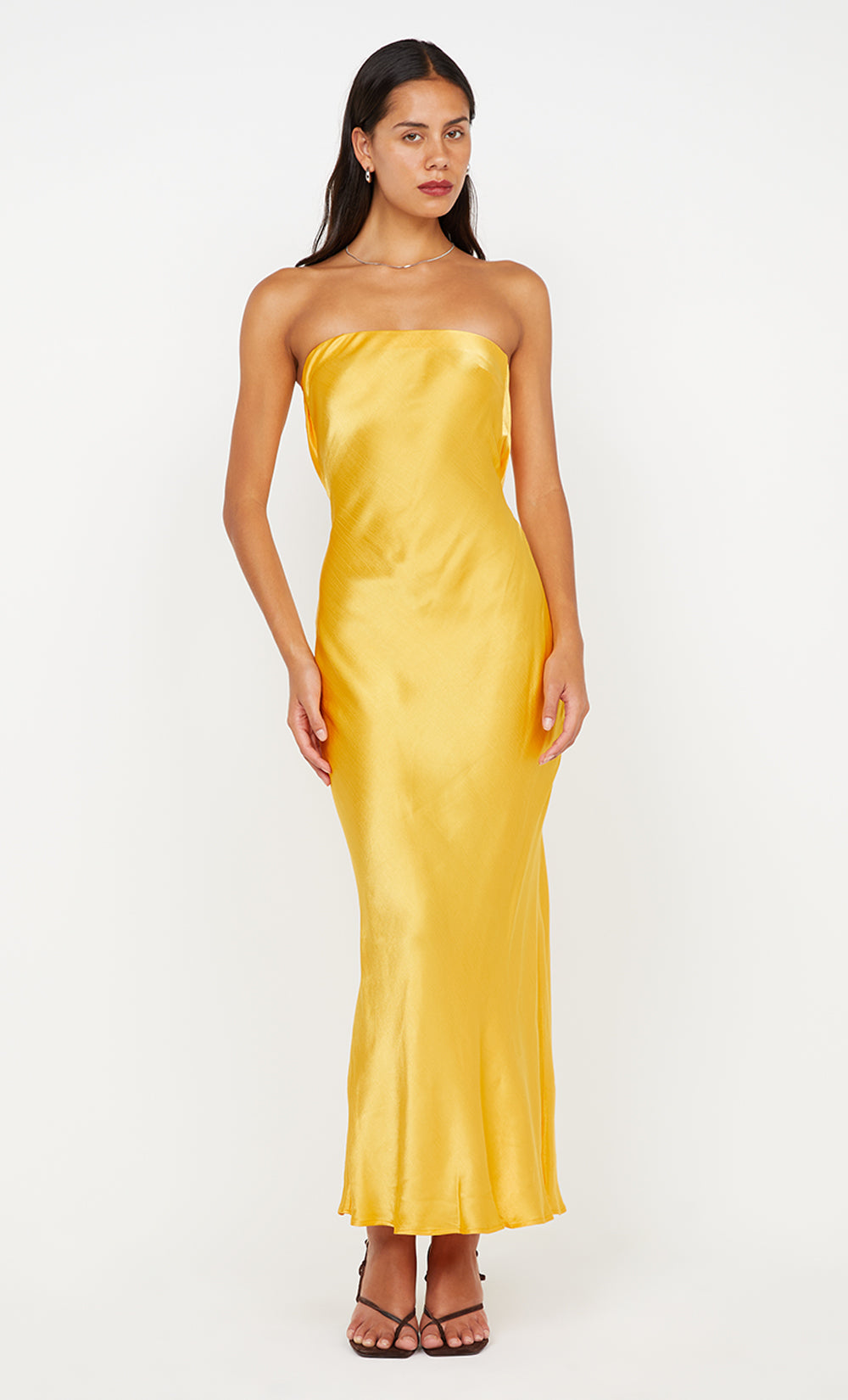 Moon Dance Strapless Dress in Mango - BEC + BRIDGE 8 Moon Dance Strapless Dress in Mango - BEC + BRIDGE 8