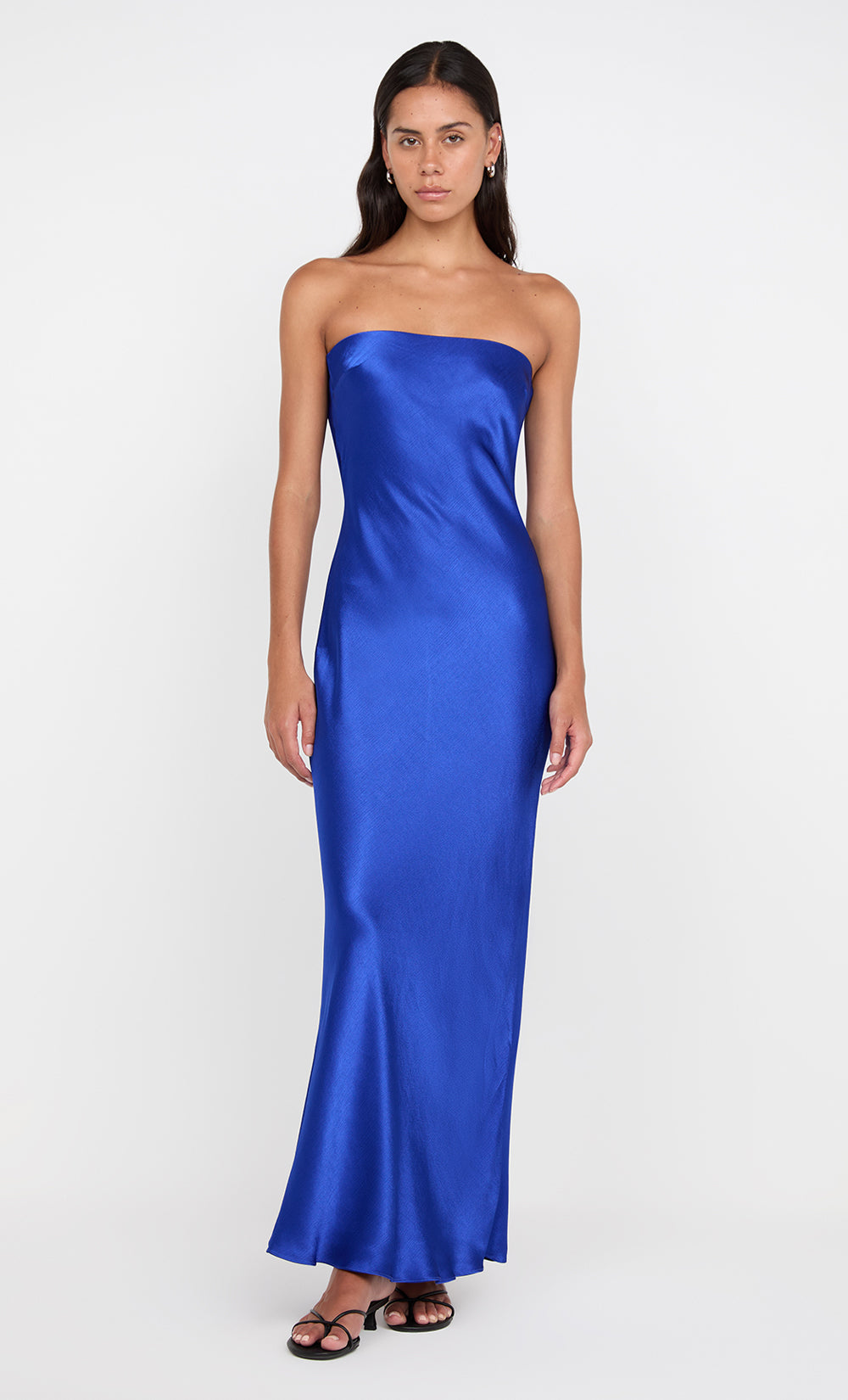 MOONDANCE STRAPLESS DRESS - MEDITERRANEAN BLUE