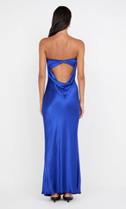 MOONDANCE STRAPLESS DRESS - MEDITERRANEAN BLUE