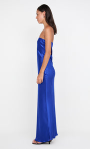 MOONDANCE STRAPLESS DRESS - MEDITERRANEAN BLUE