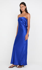 MOONDANCE STRAPLESS DRESS - MEDITERRANEAN BLUE