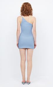 NALA ONE SHOULDER MINI  - MERIDIAN BLUE