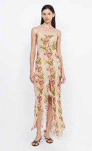 OPAL STRAPLESS MAXI DRESS - GENEVIVE FLORAL