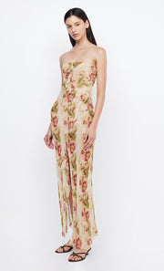 OPAL STRAPLESS MAXI DRESS - GENEVIVE FLORAL