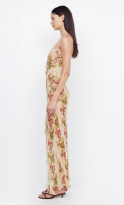 OPAL STRAPLESS MAXI DRESS - GENEVIVE FLORAL