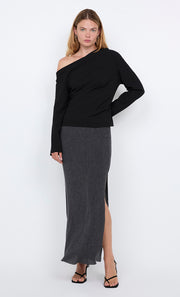 OTTIE ASYM TOP - BLACK
