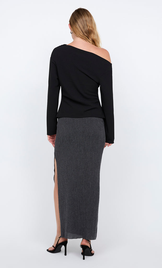 OTTIE ASYM TOP - BLACK