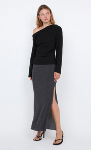 OTTIE ASYM TOP - BLACK