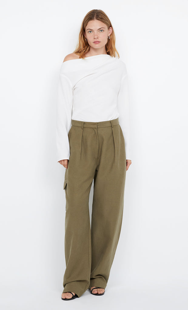 OTTIE ASYM TOP - IVORY