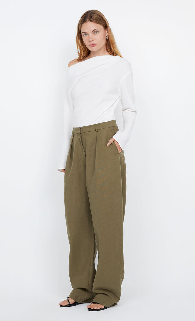 OTTIE ASYM TOP - IVORY