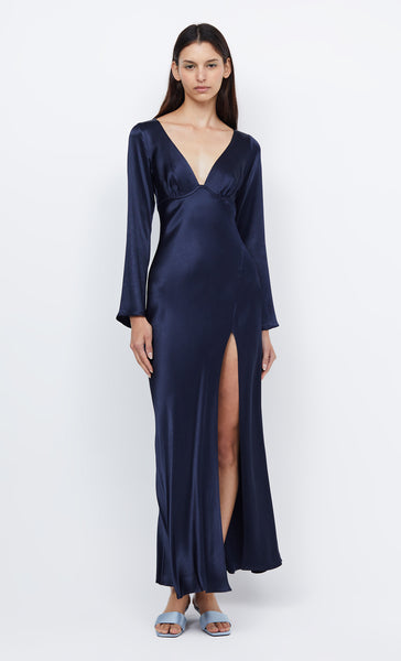 Ren Long Sleeve Maxi Dress in Ink