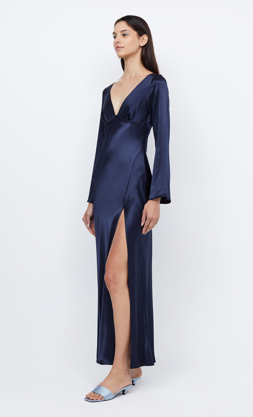 Ren Long Sleeve Maxi Dress in Ink - BEC + BRIDGE BEC + BRIDGE US Ren Long Sleeve Maxi Dress in Ink - BEC + BRIDGE BEC + BRIDGE US