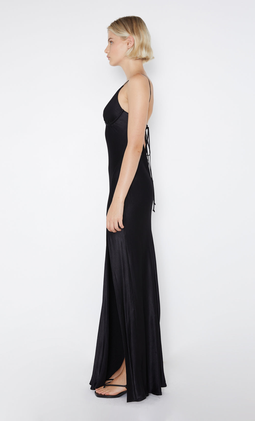【関税込み】BEC + BRIDGE ブラック Ren Split マキシドレス bec-bridge-ren-split-maxi-