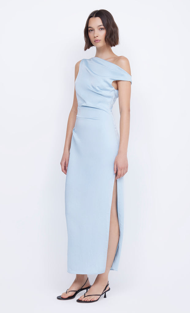 Bec and bridge blue one shoulder dress online