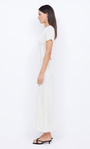 SAMMY CAP SLEEVE KNIT MAXI DRESS - IVORY