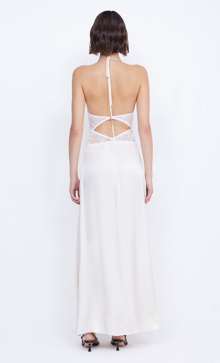 Santal Halter White Lace Detail Dress Prom by Bec + Bridge