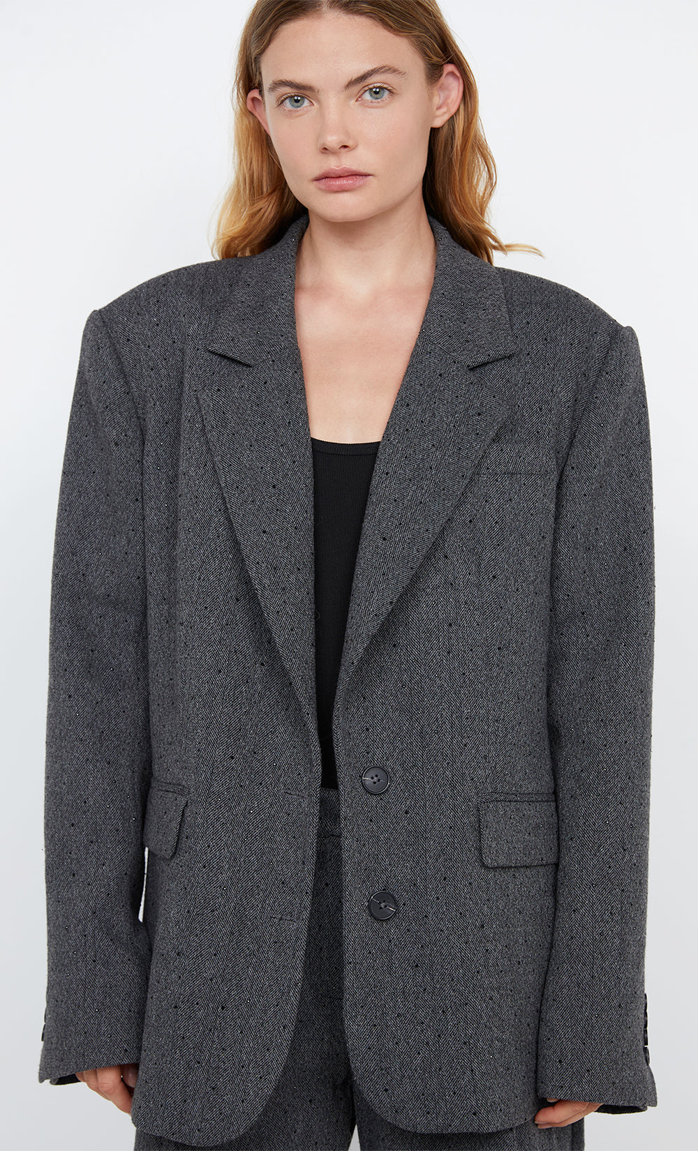 SHAE BLAZER  - CHARCOAL