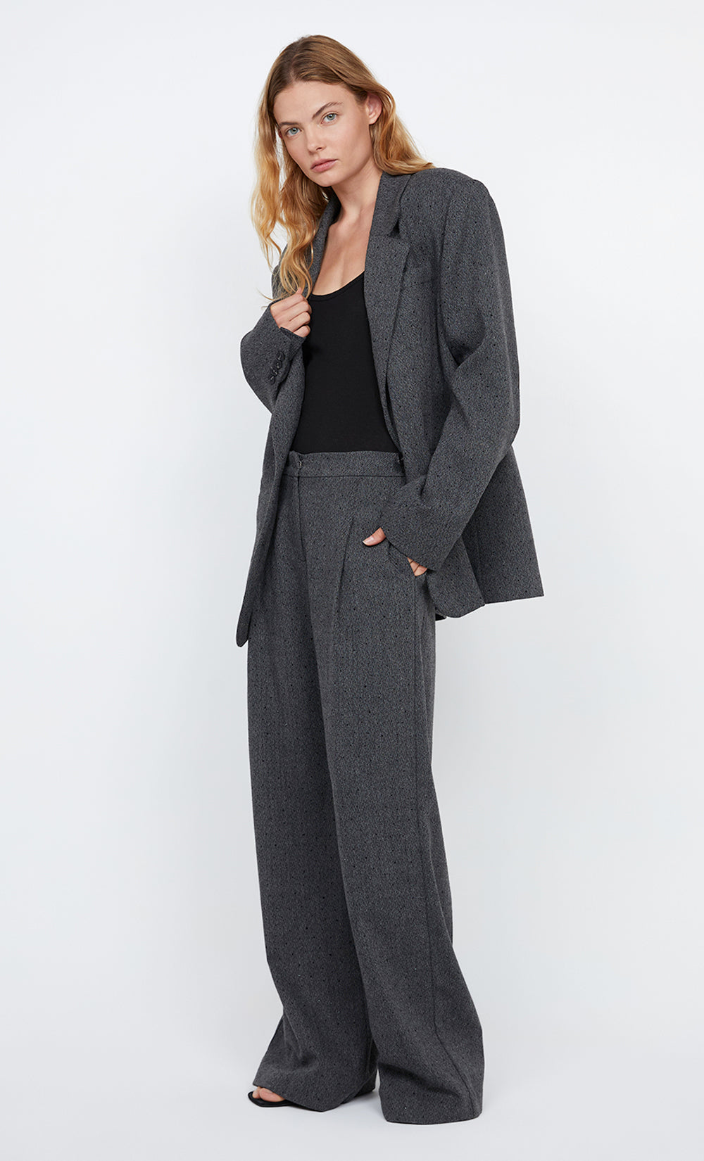 SHAE OVERSIZED PANT - CHARCOAL