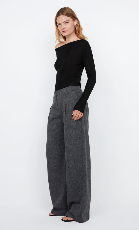 SHAE OVERSIZED PANT - CHARCOAL