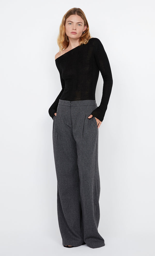 SHAE OVERSIZED PANT - CHARCOAL