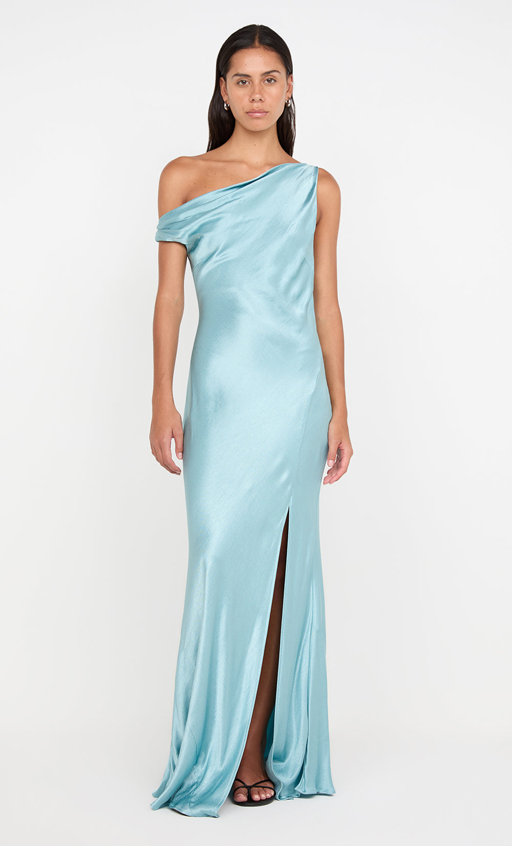 Sol Asym Dress in Sea Spray