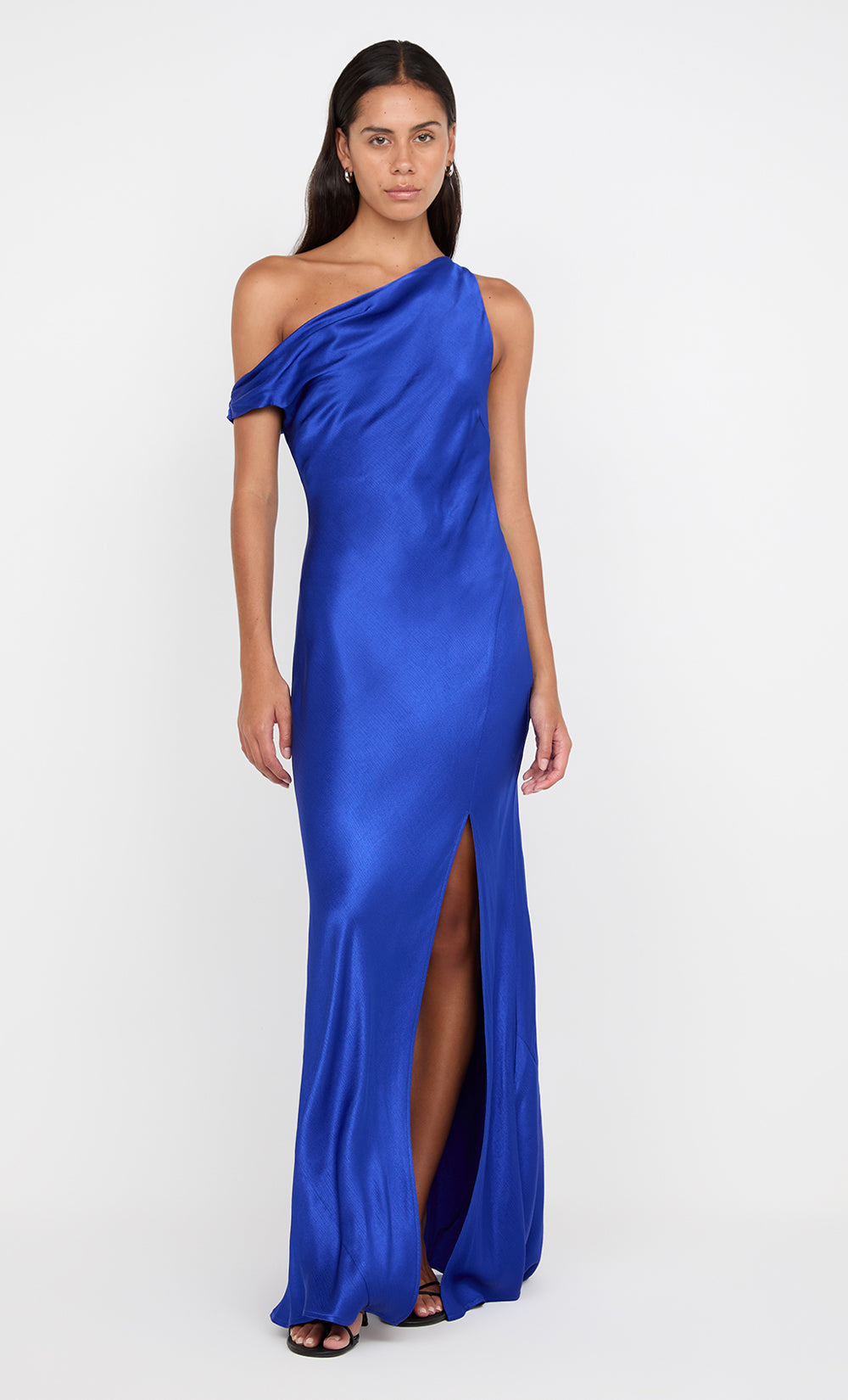 bec and bridge asymmetrical dress blue Bec + Bridge Angelina Asym Maxi Dress