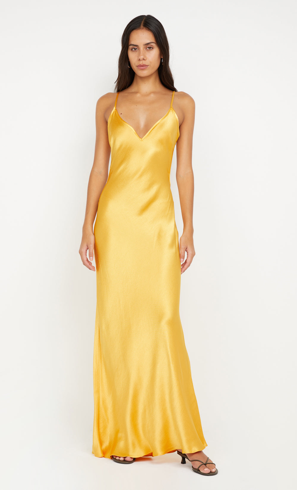 Sol Tie Maxi Dress in Mango