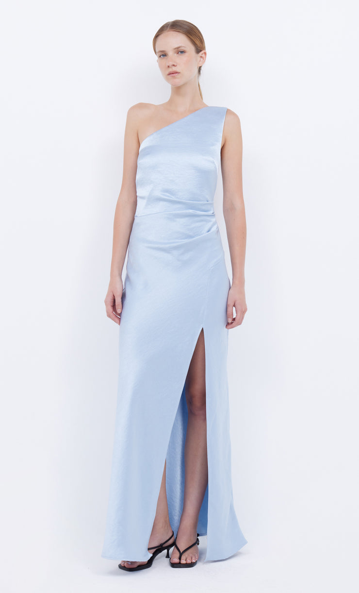 Dusty Blue Beaded Evening Dresses Off the Shoulder Prom Dress FD3021 –  Viniodress