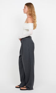 TILLIE DRAPE TOP - WHITE