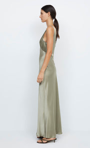 Moon Dance V Neck Verona Maxi Bridesmaid PromDress in Sage Green by Bec + Bridge