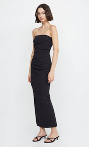 ZELIE STRAPLESS MAXI DRESS - BLACK