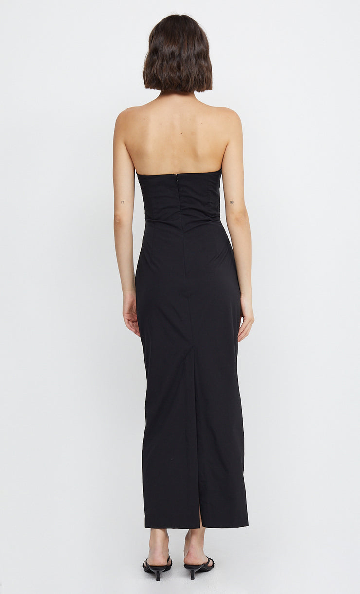 ZELIE STRAPLESS MAXI DRESS - BLACK