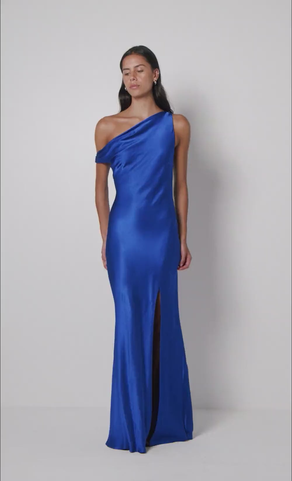 SOL ASYM DRESS - MEDITERRANEAN BLUE