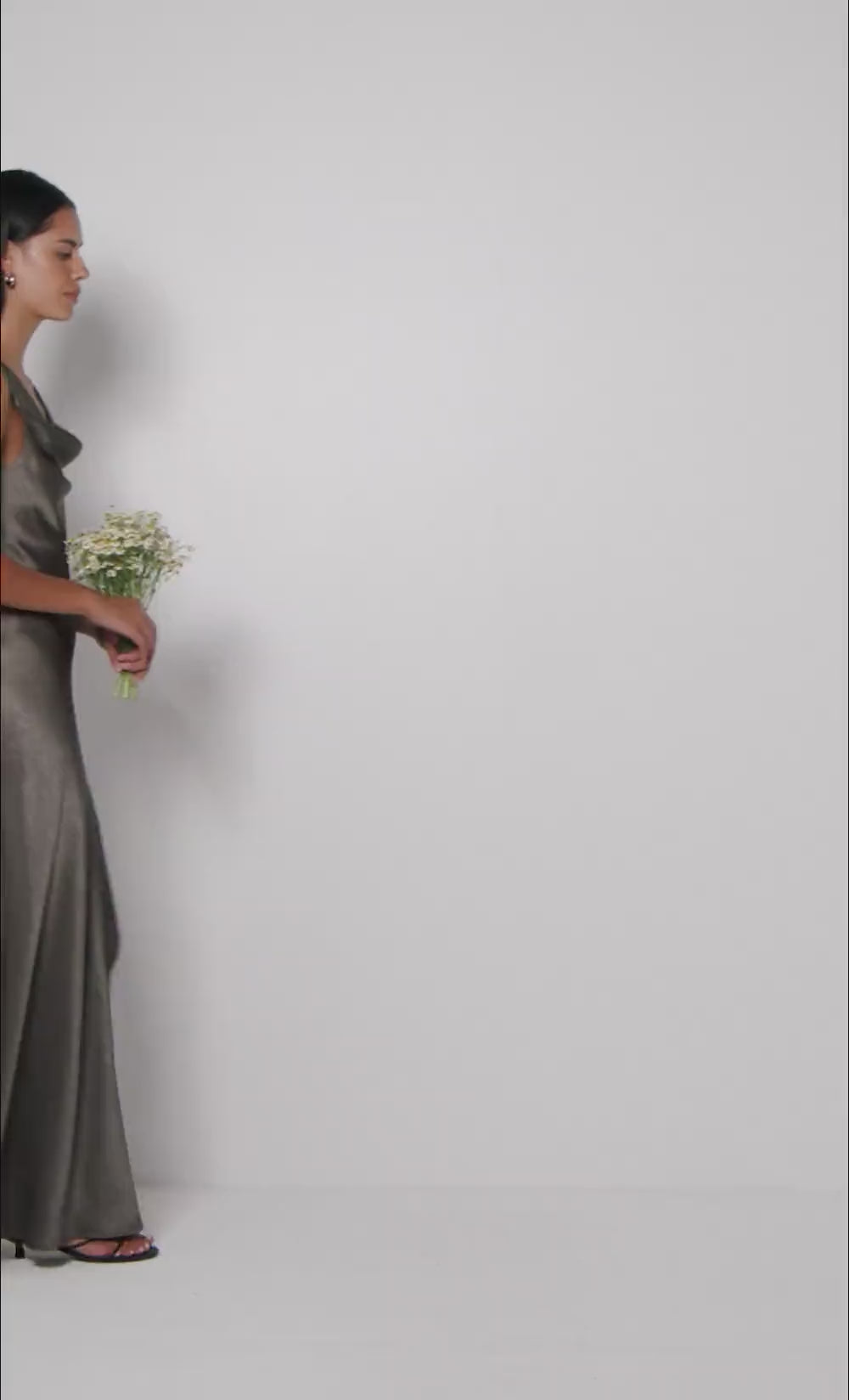 AUSTEN COWL NECK MAXI DRESS - DARK WILLOW